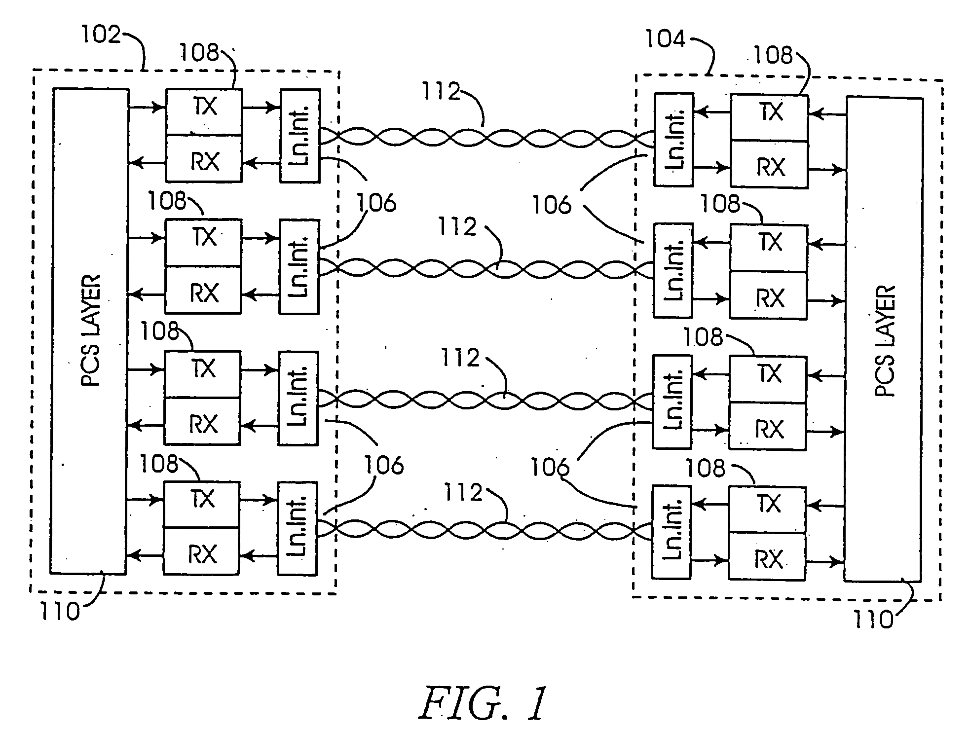 Multi-pair gigabit ethernet transceiver