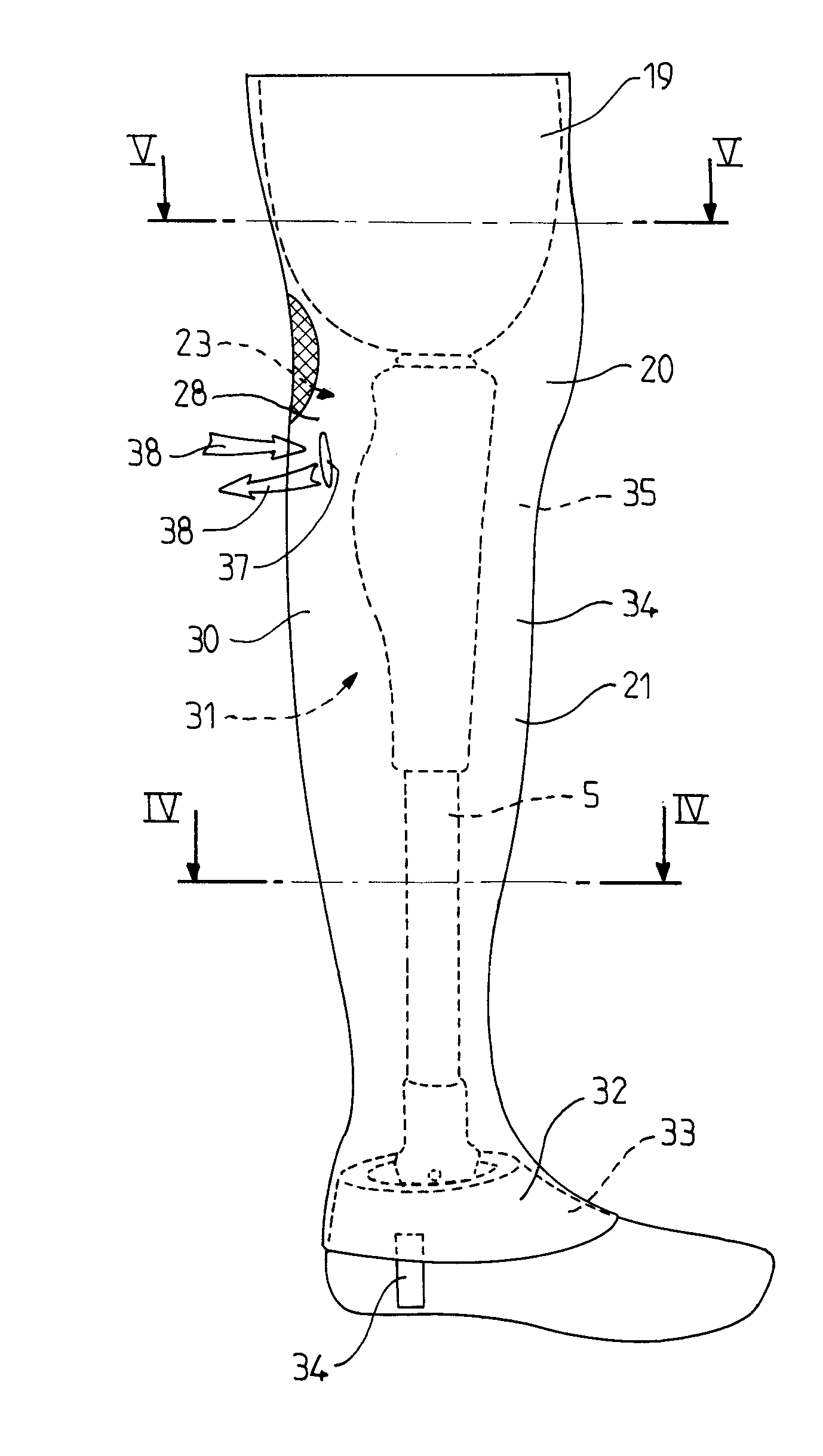 Femoral prosthesis usable in water environment and method for manufacturing such prosthesis