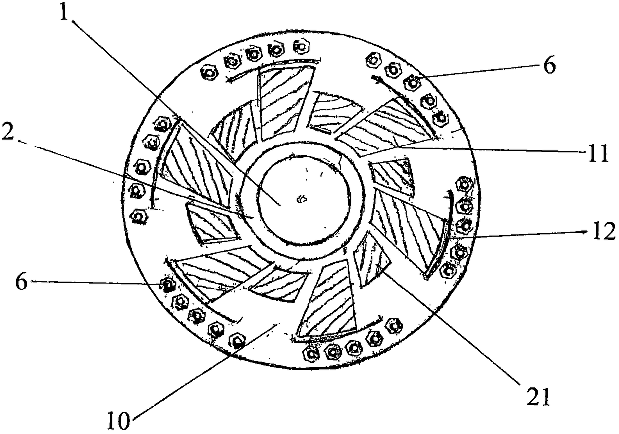 Backwater once-through water turbine