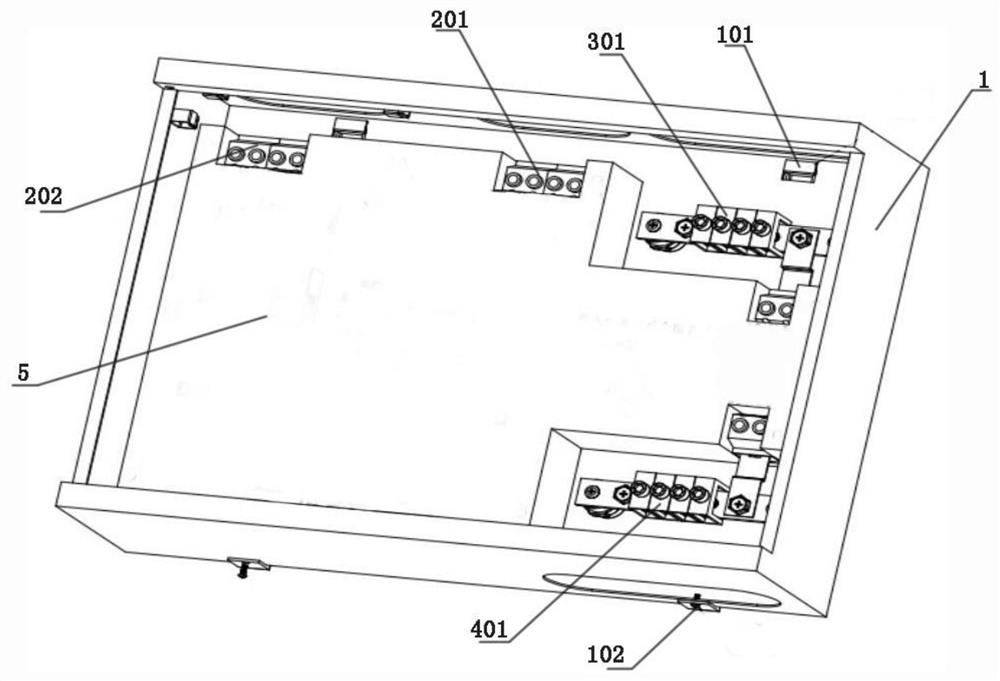 Lightning protection device of distribution box