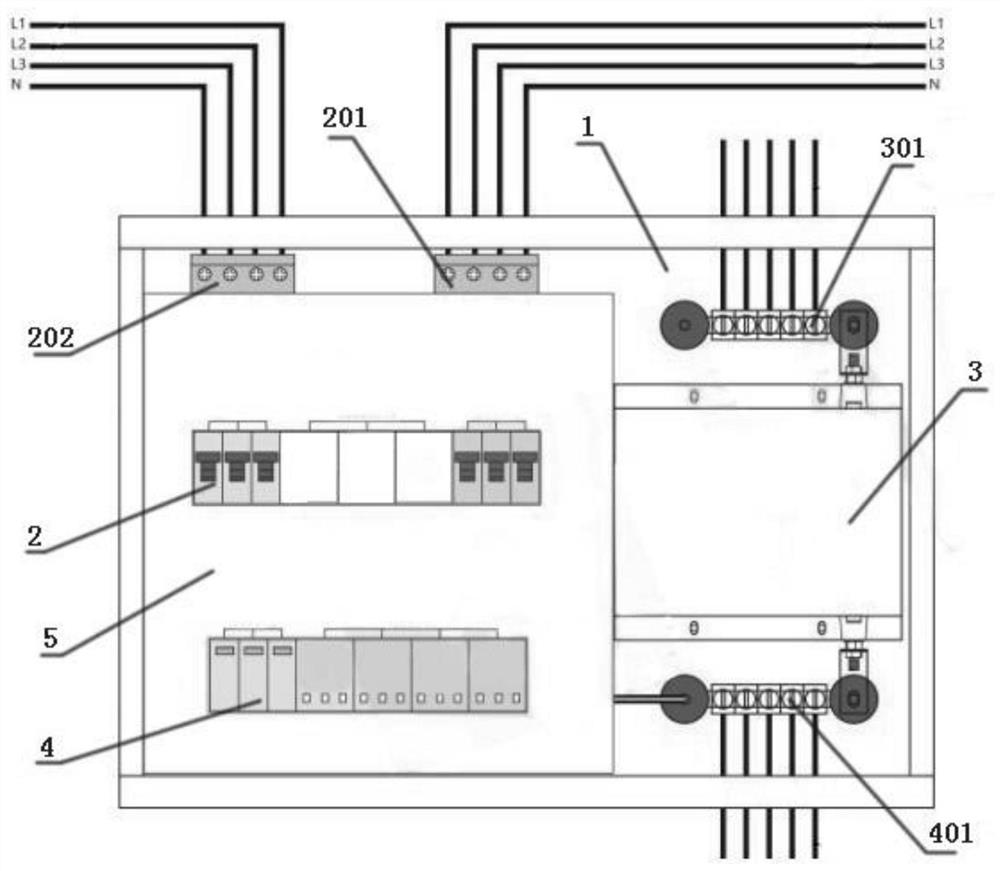 Lightning protection device of distribution box