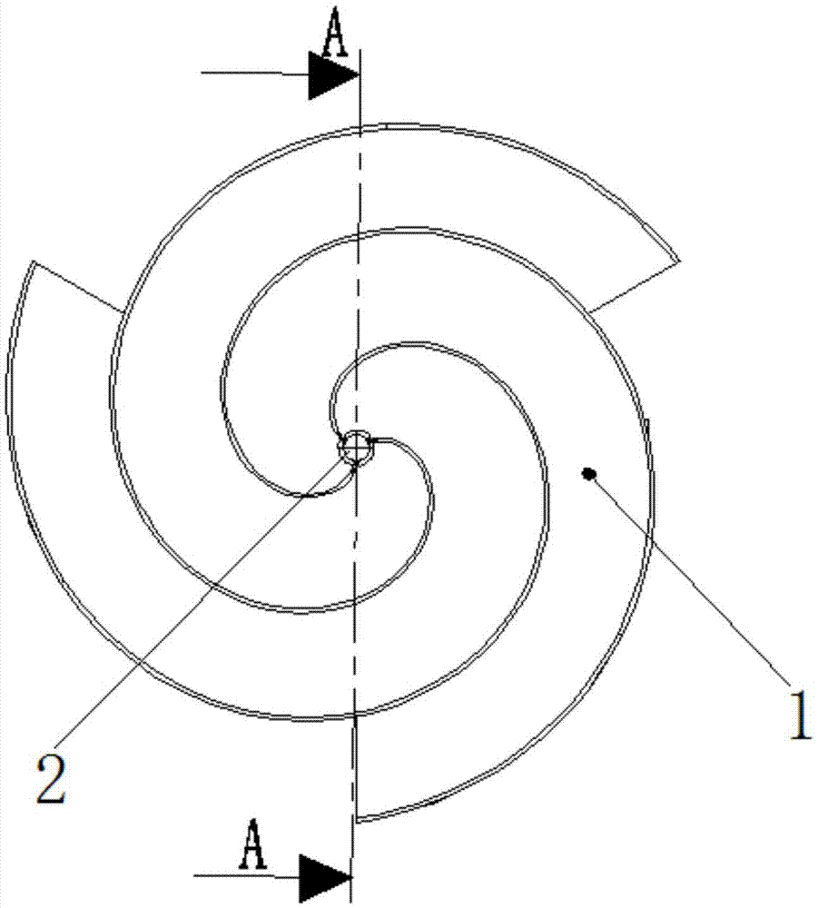 Spiral vortex blade and spiral vortex wind driven generator