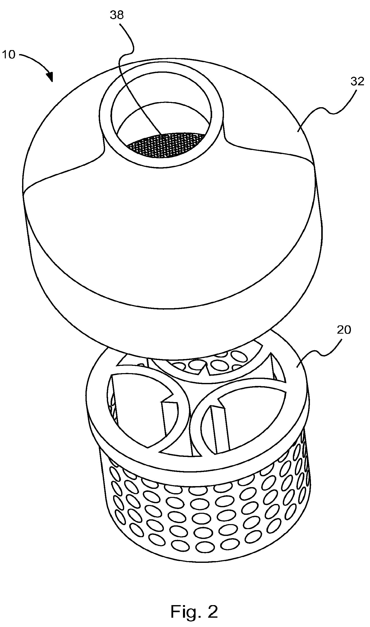 Water container cap for holding additives to water