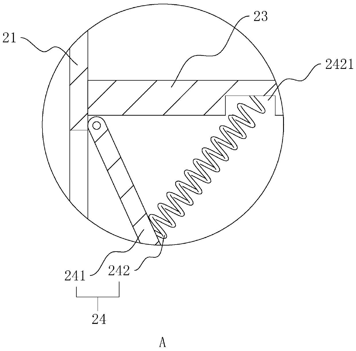 Concentrative discharge structure for underground rainwater of townhouse