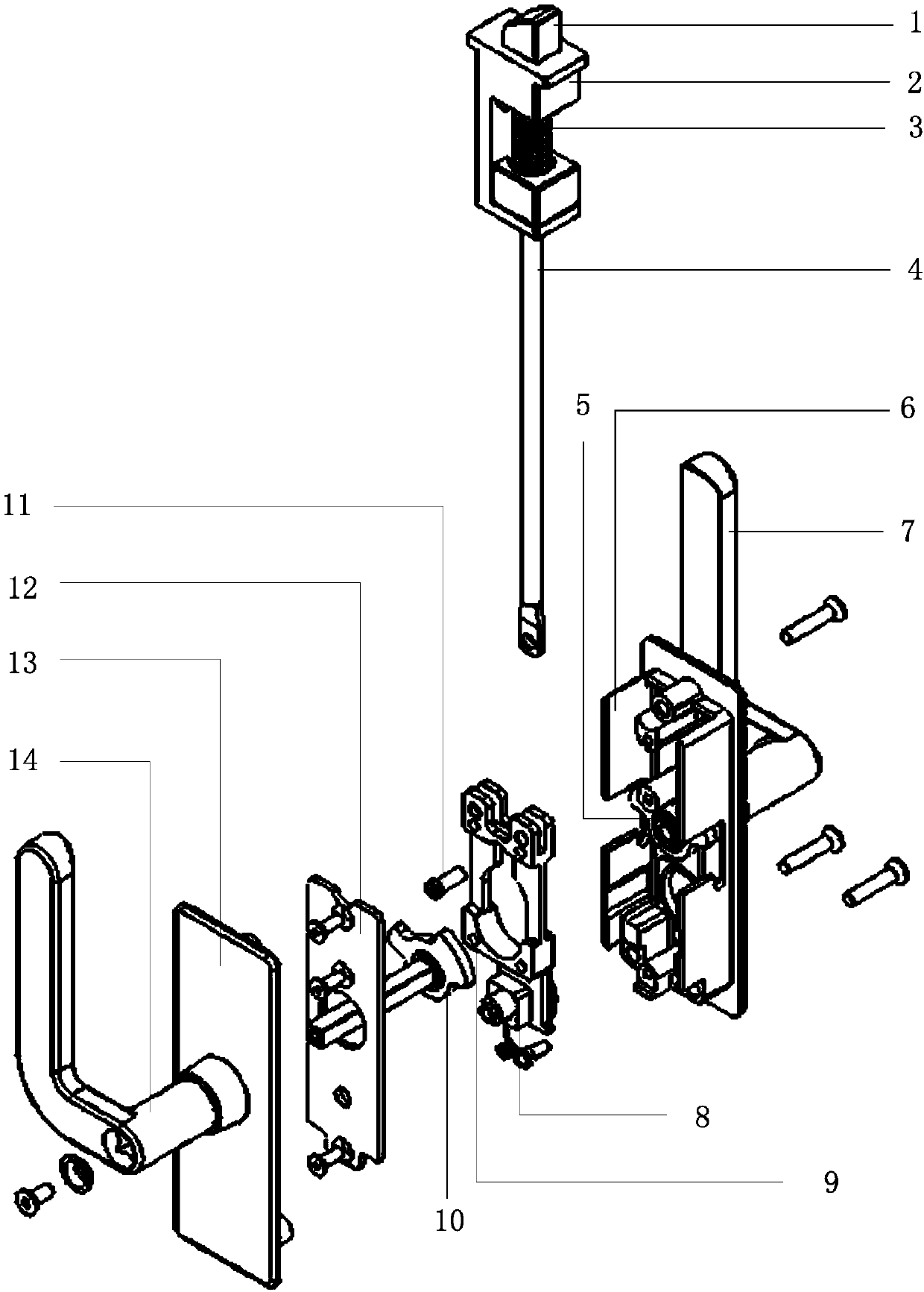 Rail car side door lock and rail car door