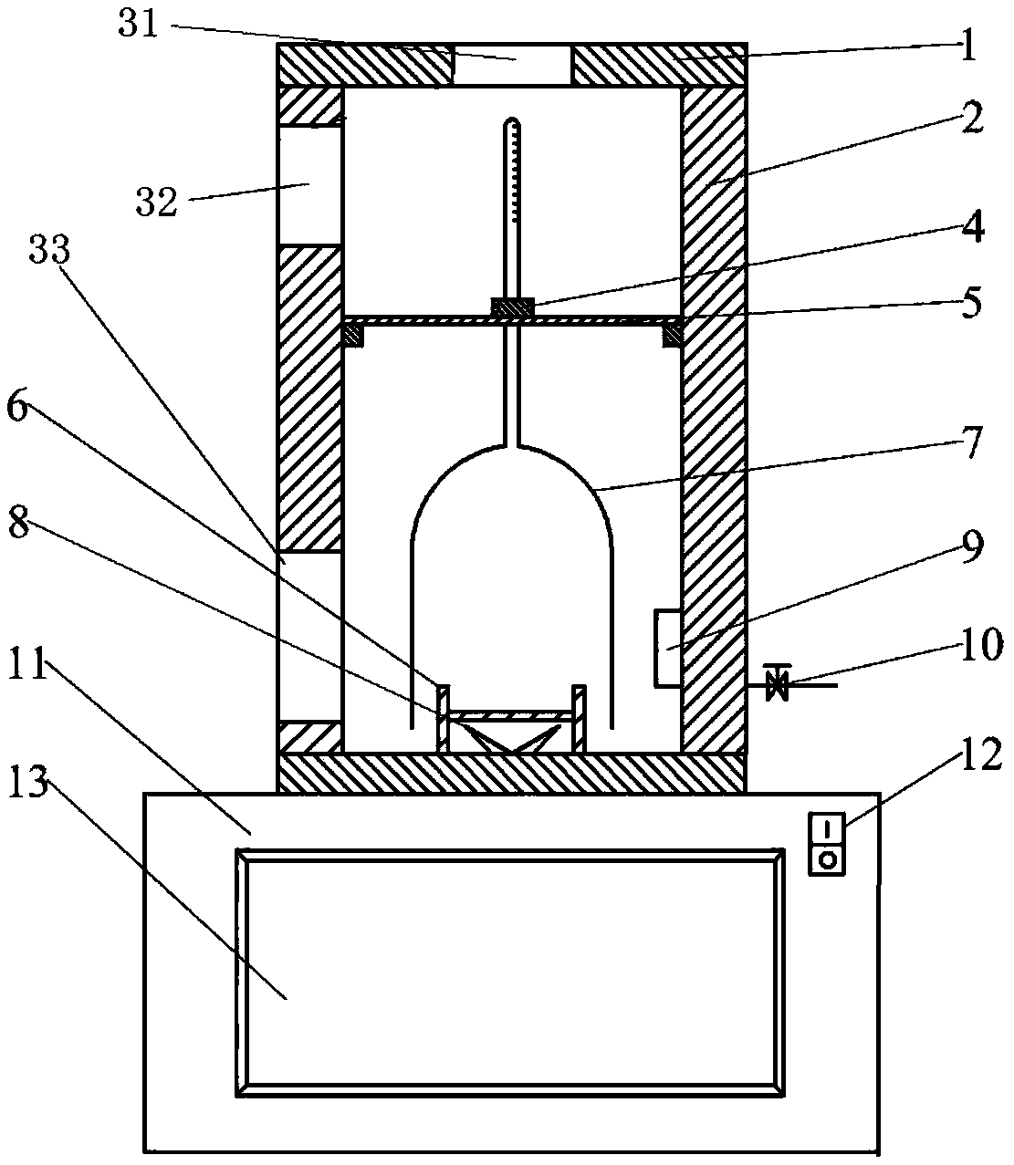 Imbibition and extraction device and imbibition and extraction experimental method