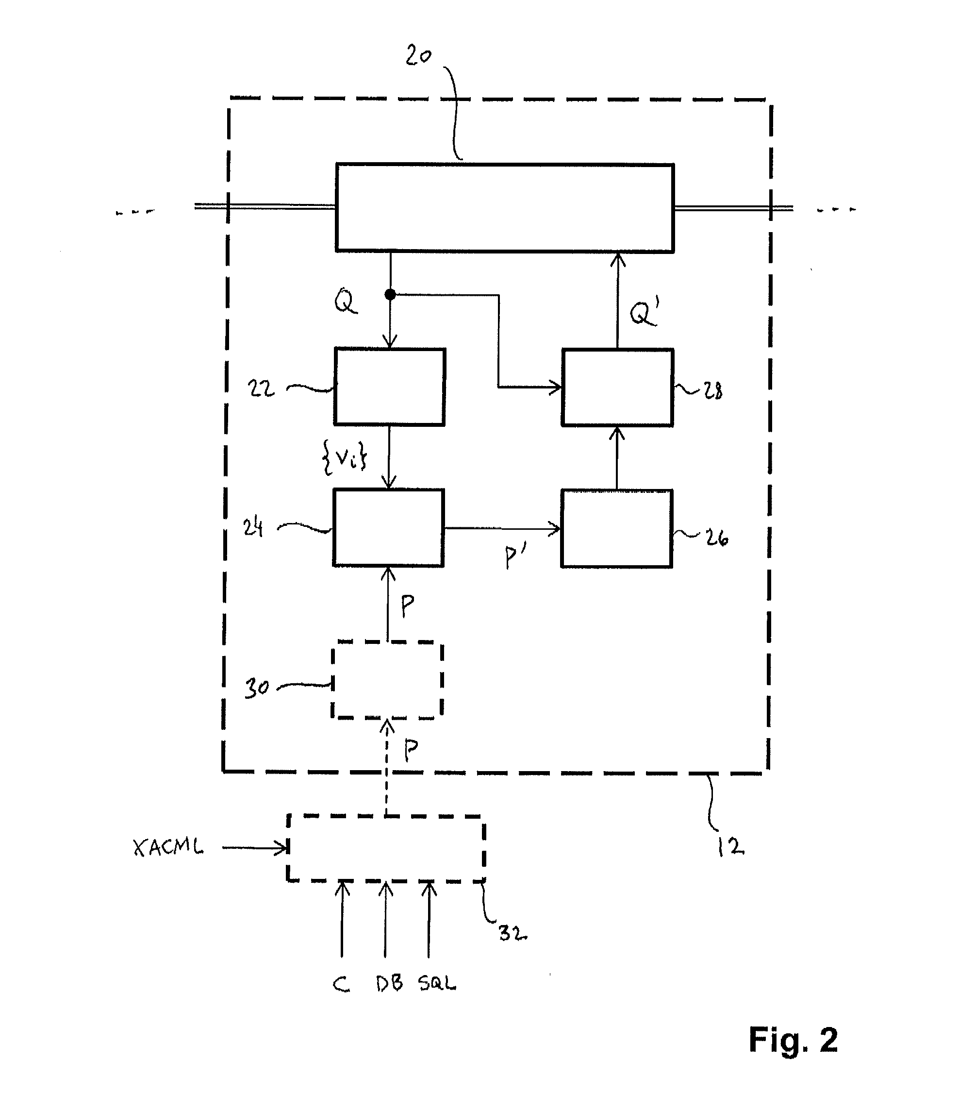 Fine-grained database access-control policy enforcement using reverse queries