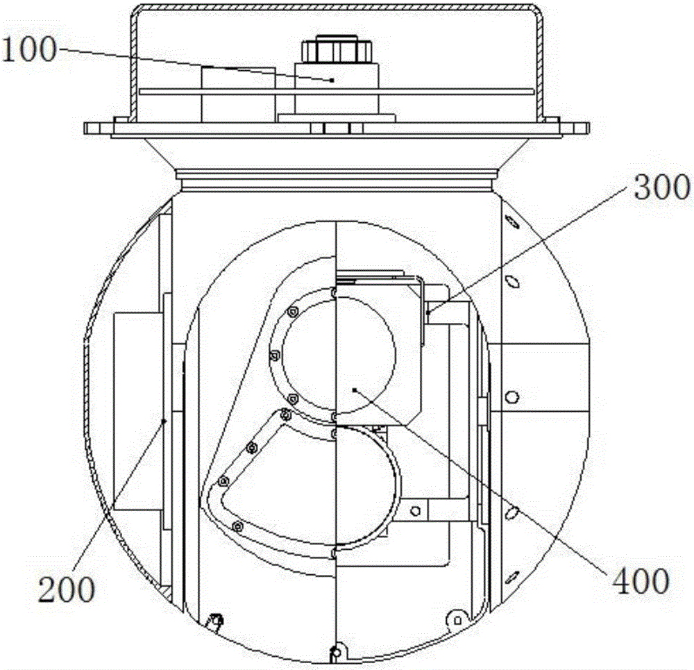 Three-axis stable electro-optical pod for unmanned aerial vehicle