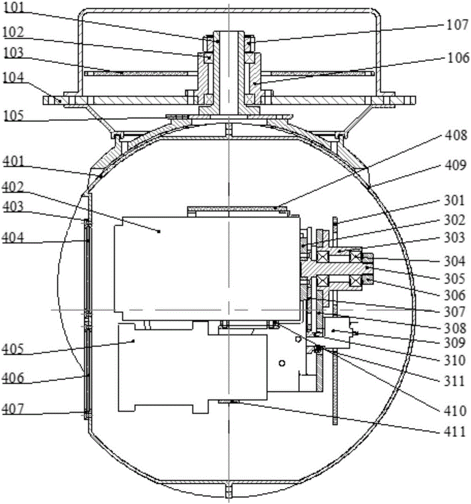 Three-axis stable electro-optical pod for unmanned aerial vehicle