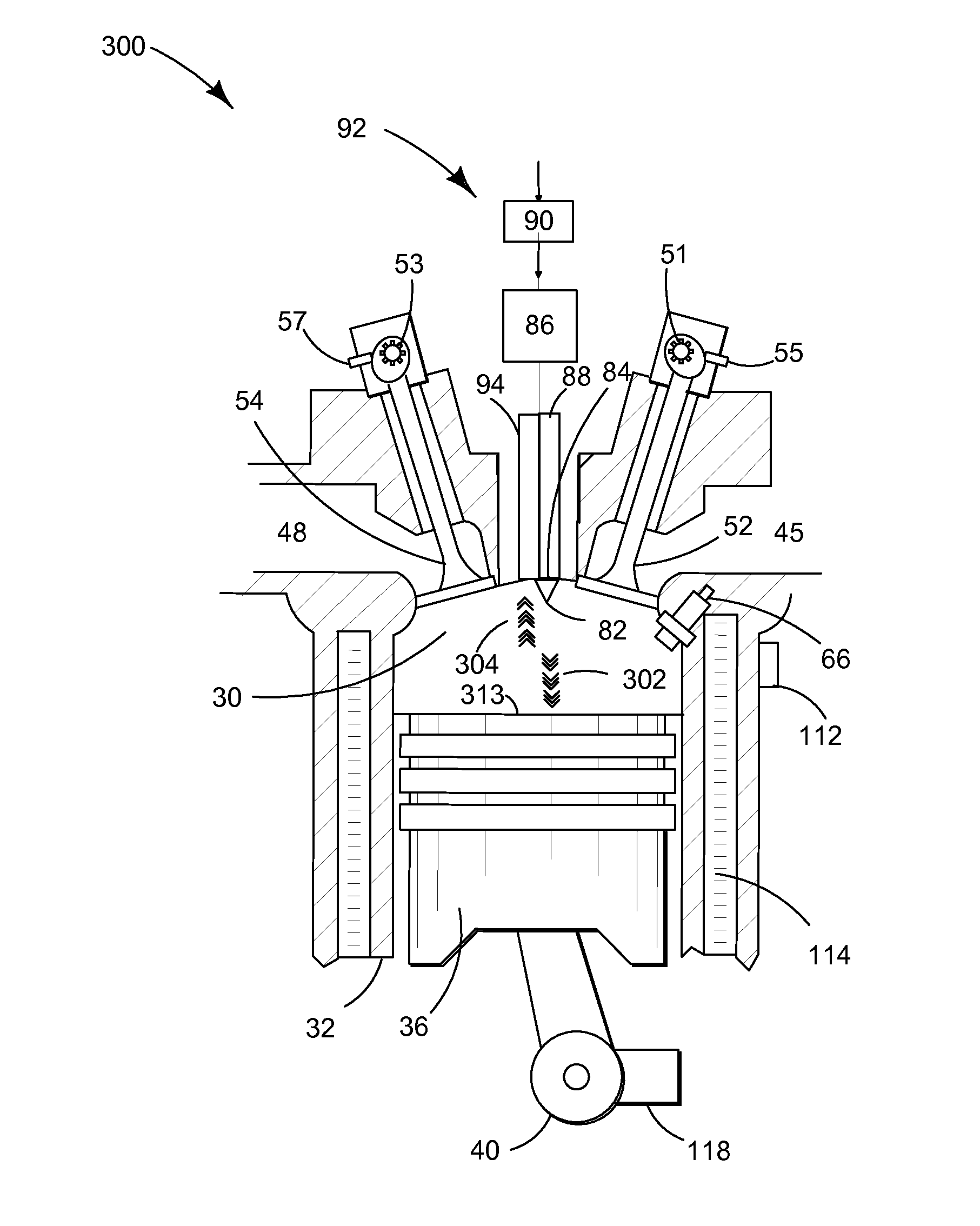 Engine with laser ignition and measurement