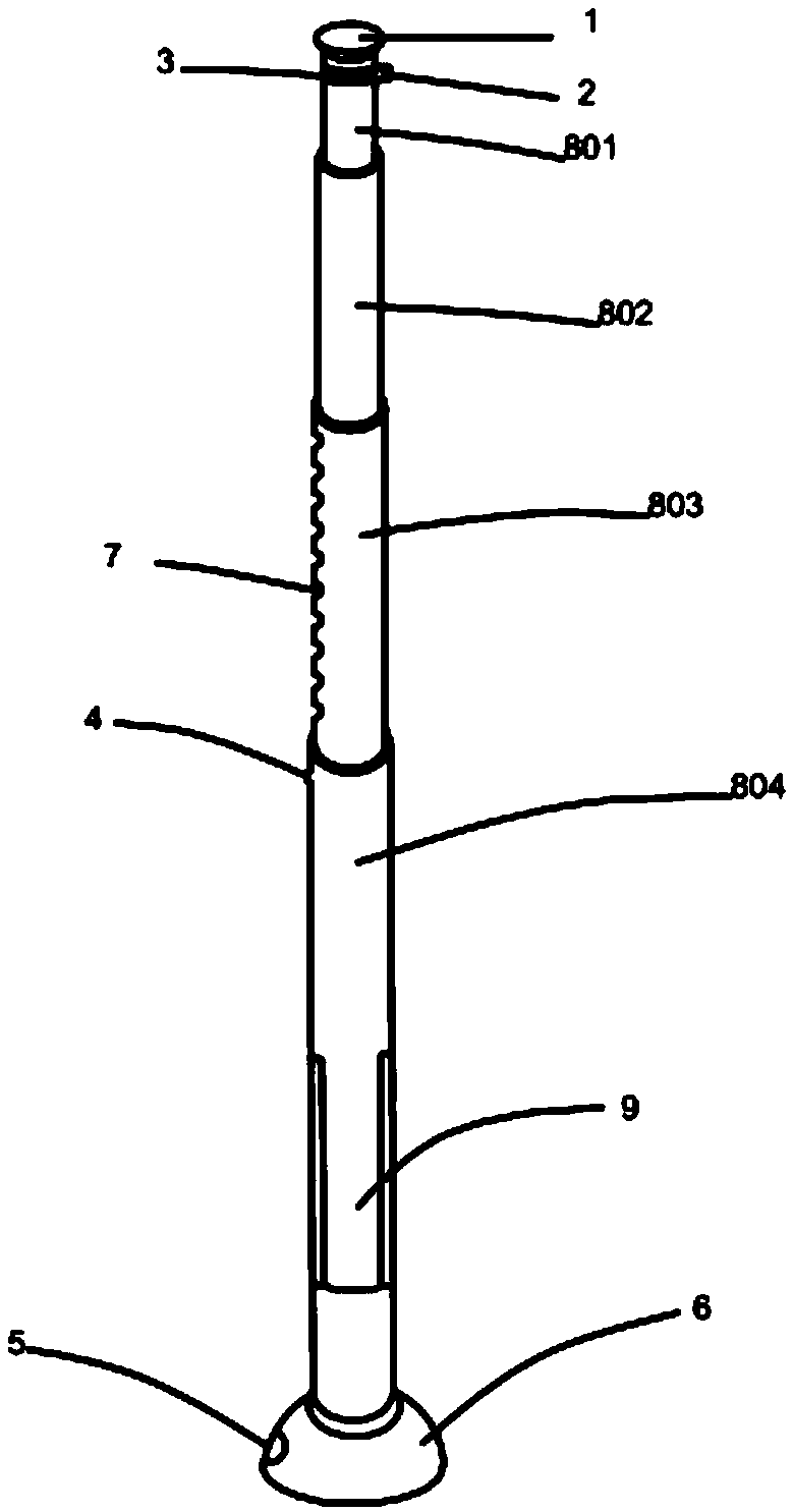 Flexibly-moved telescopic projection device