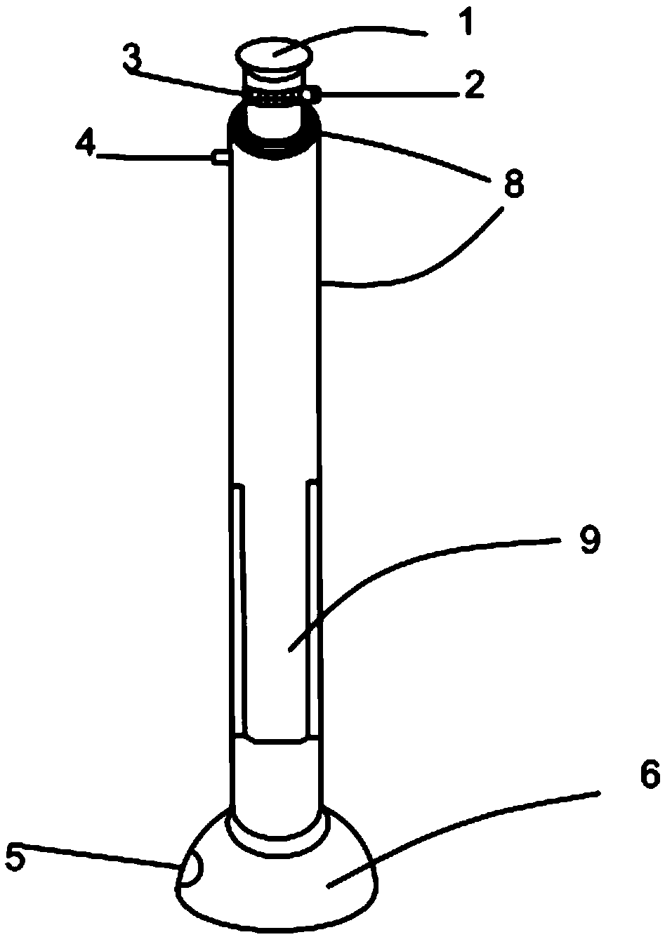 Flexibly-moved telescopic projection device