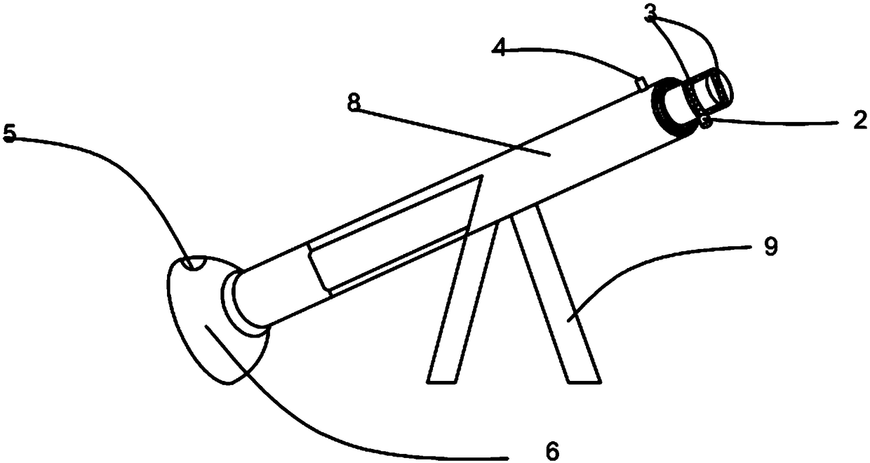 Flexibly-moved telescopic projection device