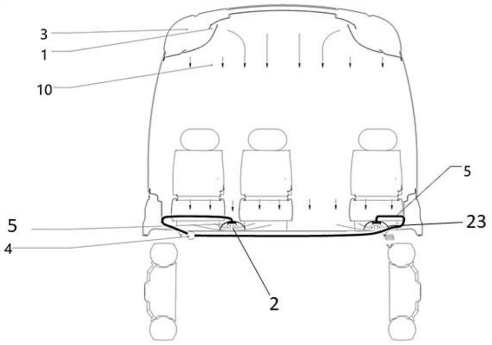 Passenger transport vehicle anti-virus transmission fresh air system and air conditioning system