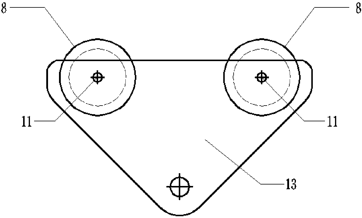 A shaft-hinged cable crane crane