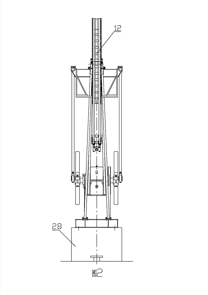 Pulley stroke beam type pumping unit