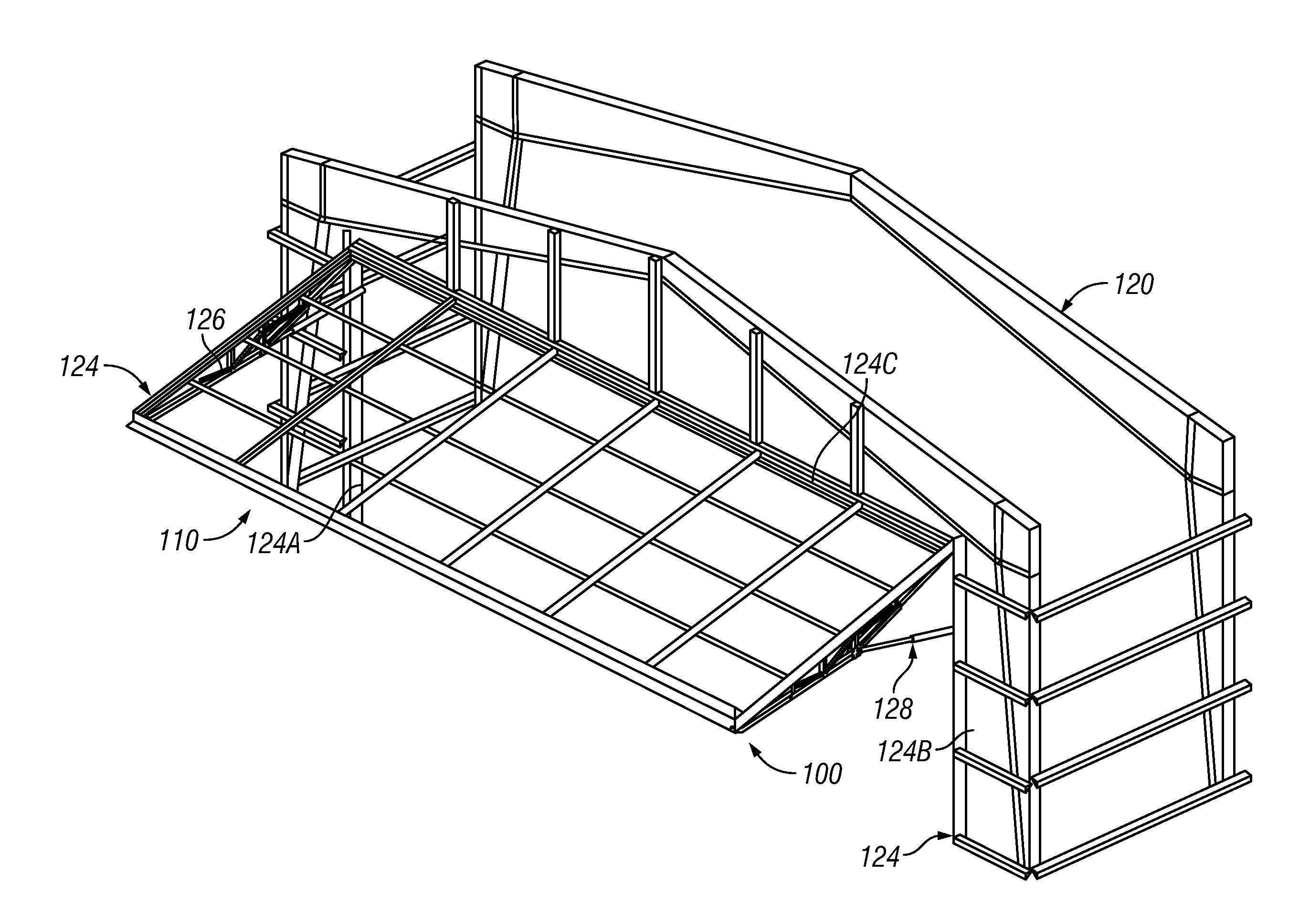 Support Truss for Hinged Overhead Door