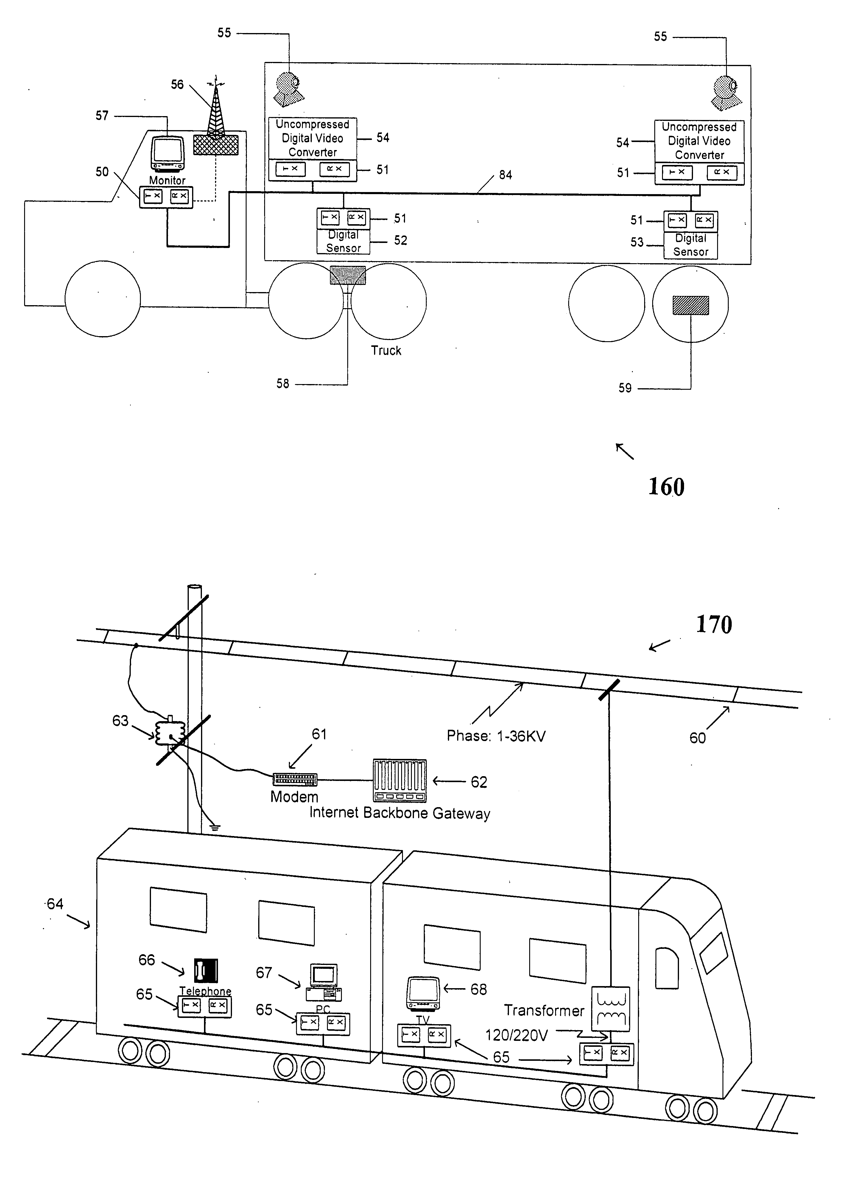 Apparatus and method for transmitting digital data over various communication media