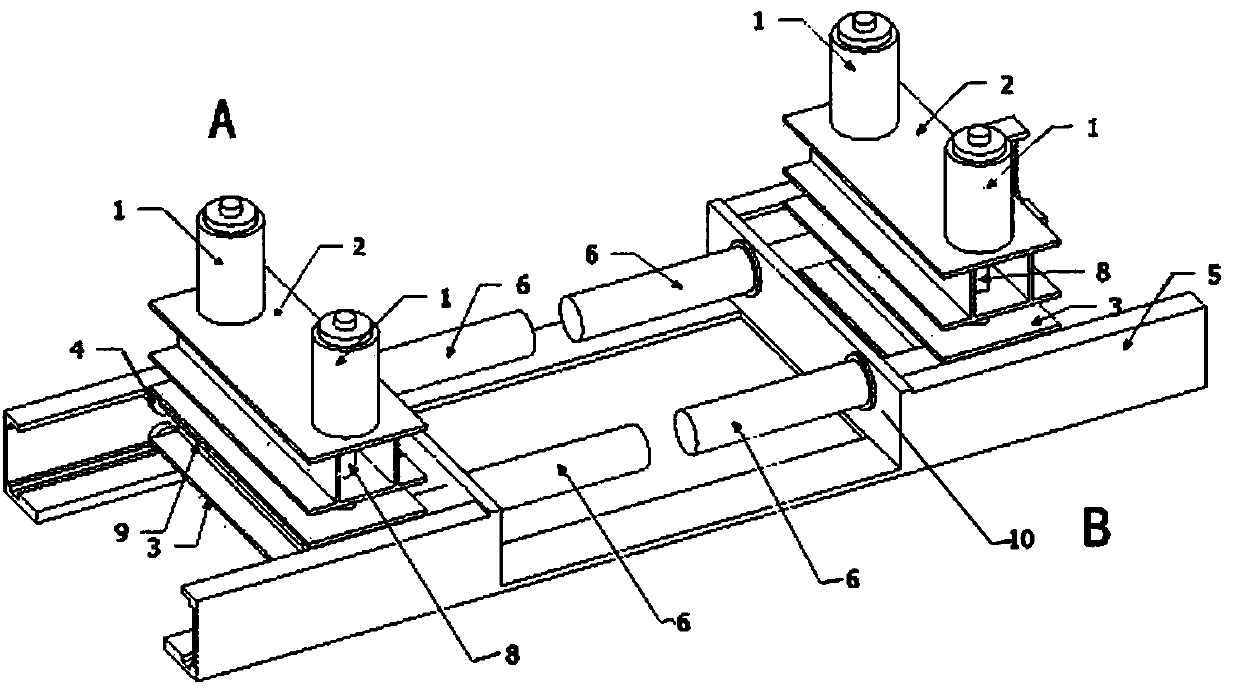 Full-automatic hydraulic conveying belt clamping and traction equipment