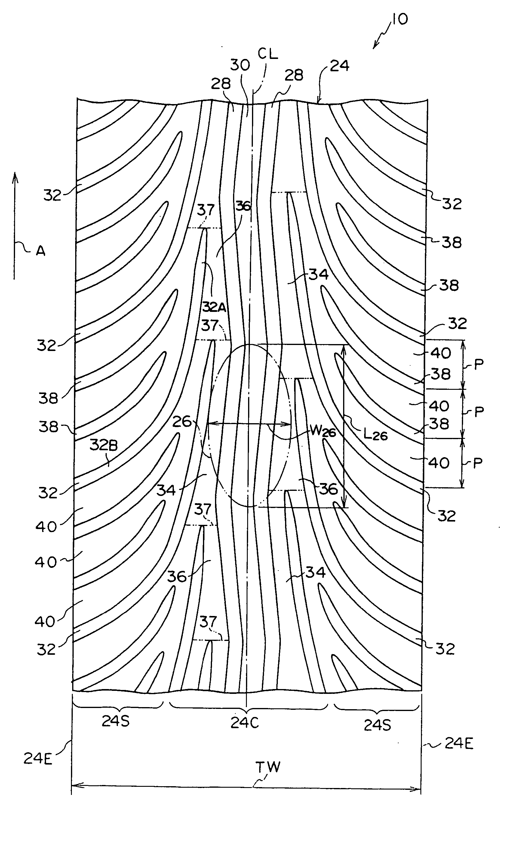 Pneumatic tire for motorcycle