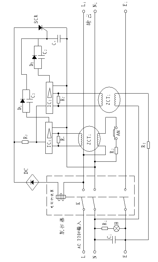 High-sensitivity earth wire voltage protection device