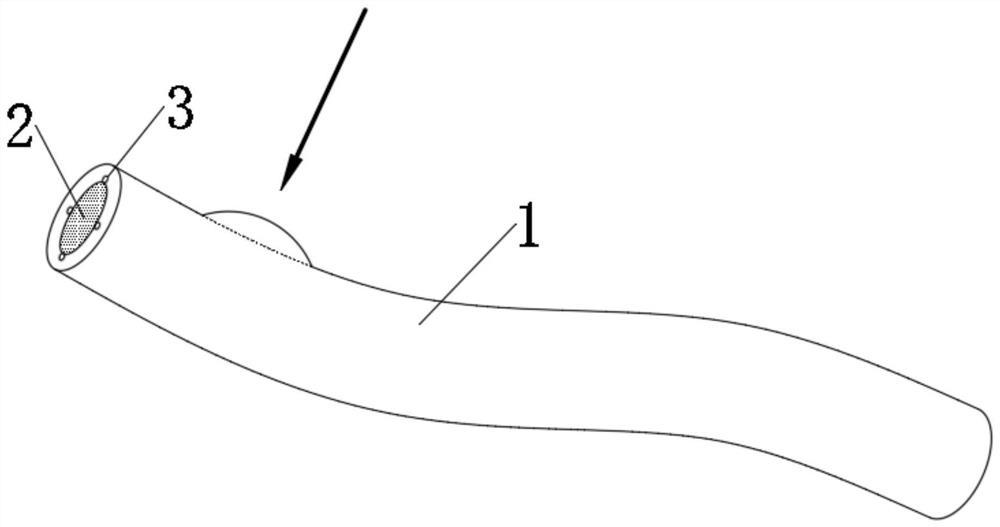 Stimulated self-bulging optical cable