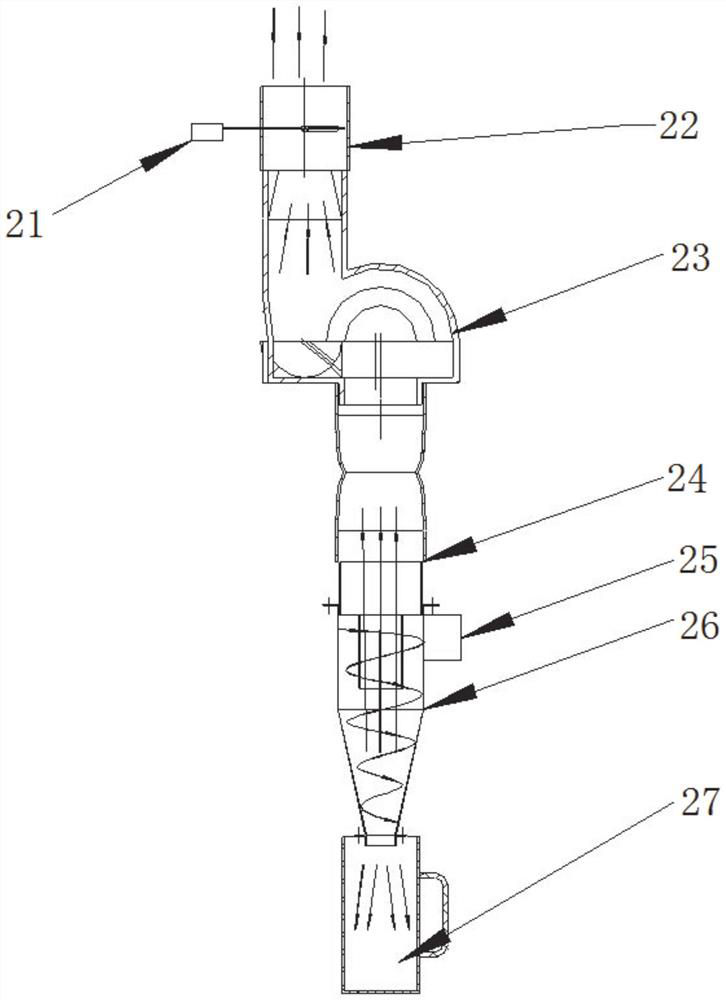 Fluff collecting device of hatcher and incubation system