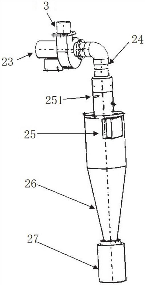 Fluff collecting device of hatcher and incubation system