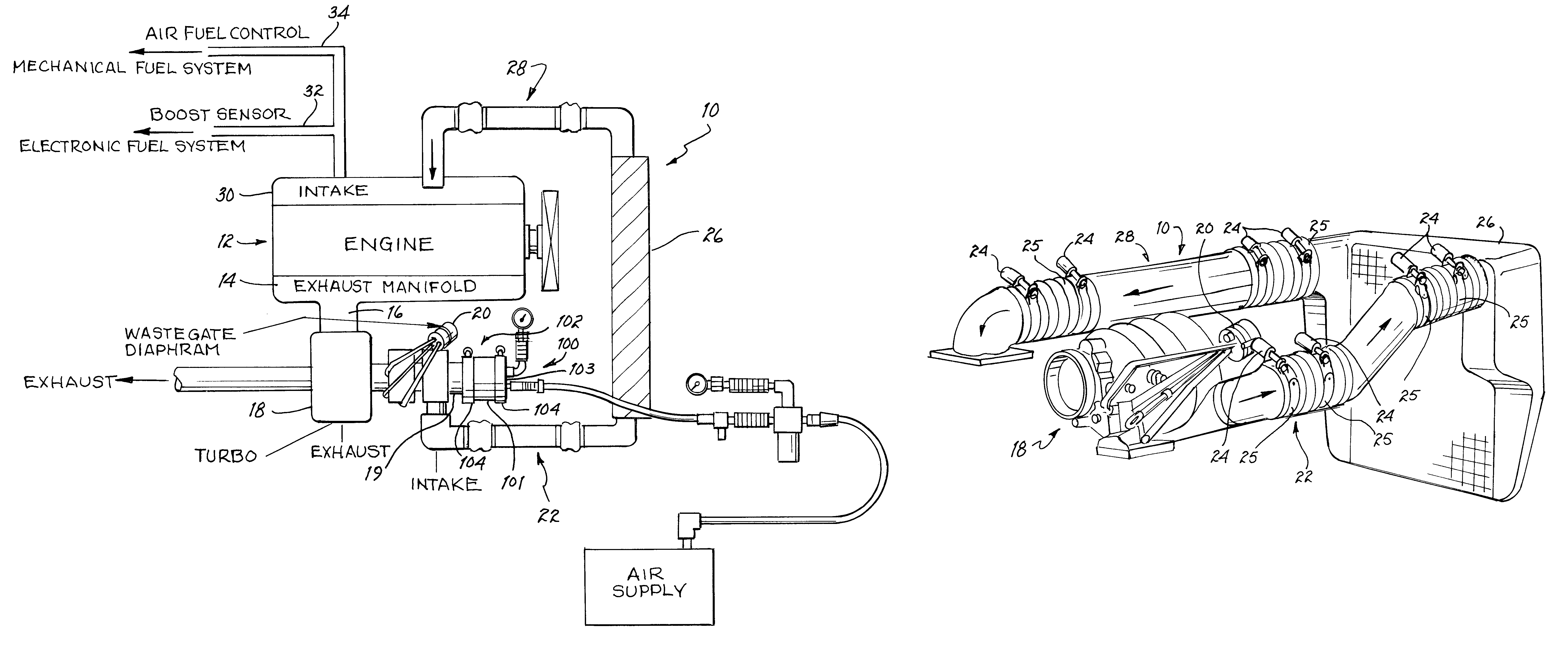 Apparatus and method for diagnosing pressure-related problems in turbocharged engines