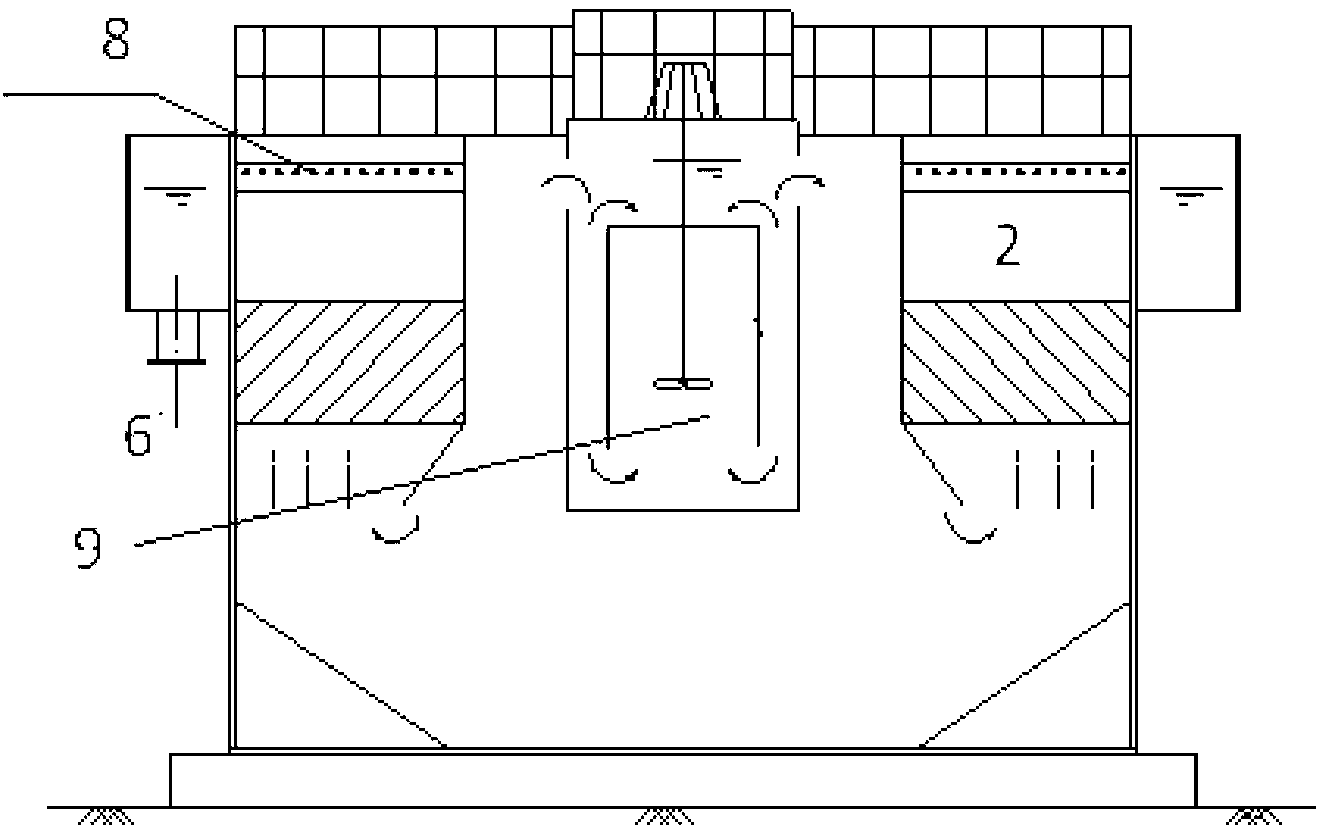 Central high-density integrated clarification device and clarification method thereof