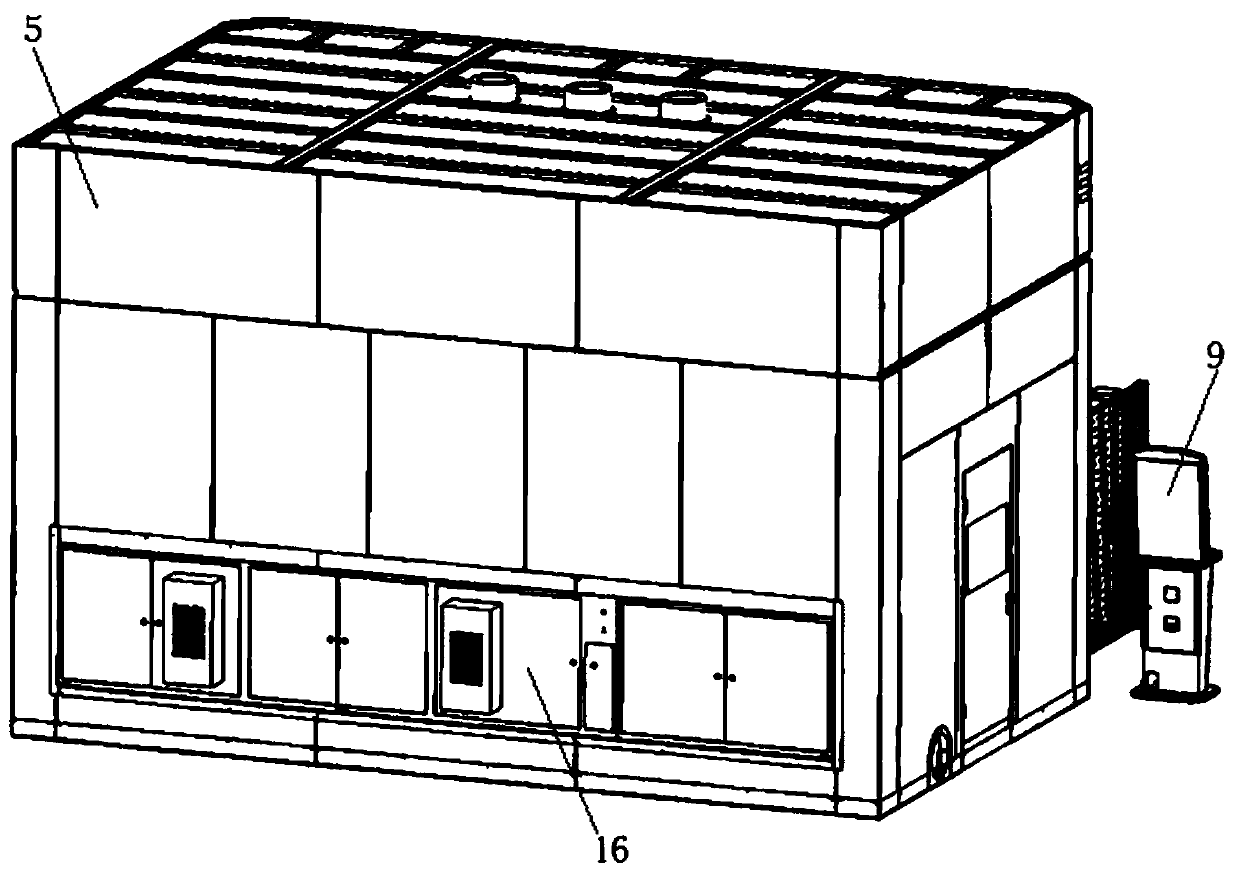 Gantry type three-dimensional five-axis laser cutting machine