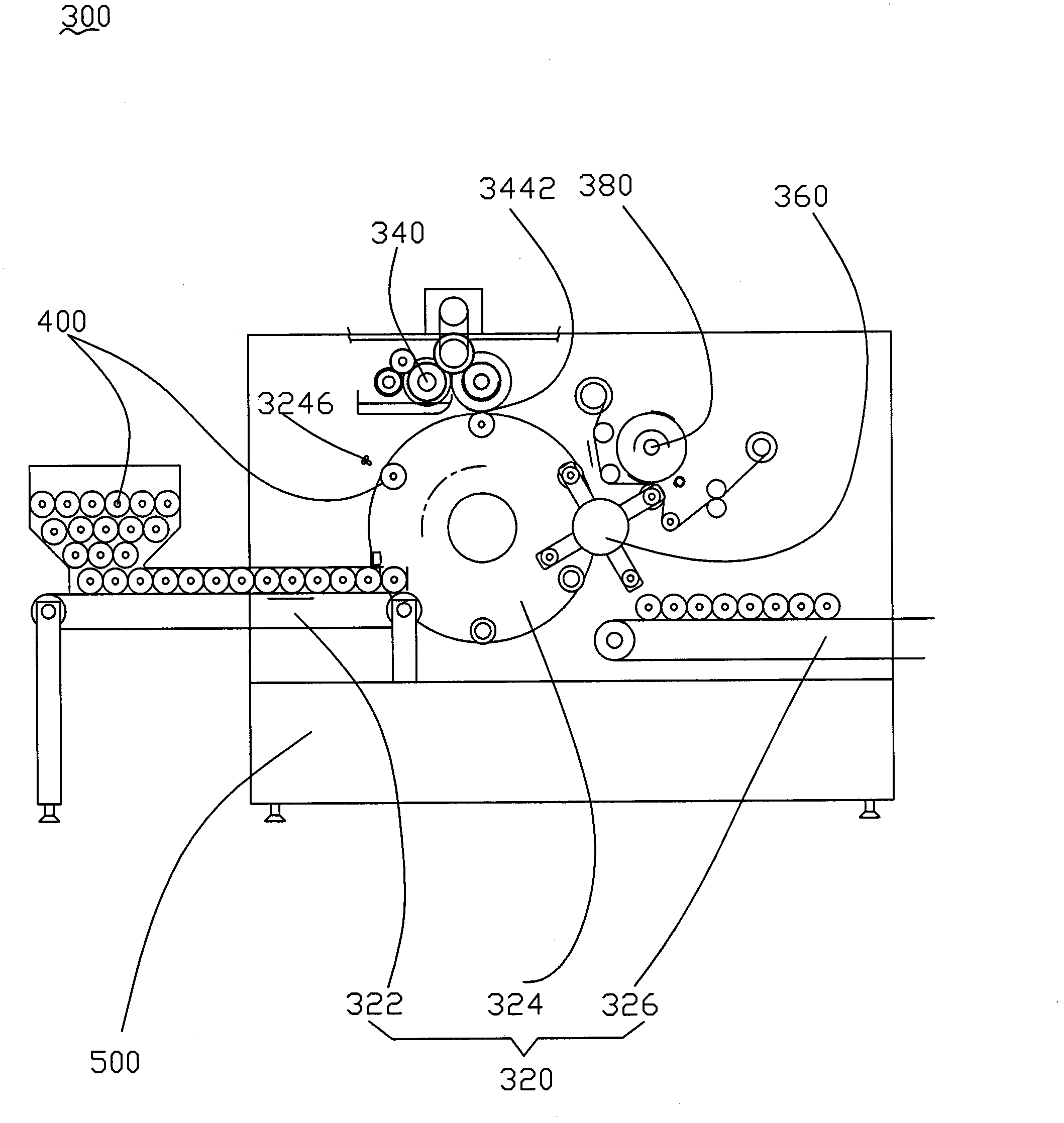 Packing container with curved surface and manufacturing method thereof