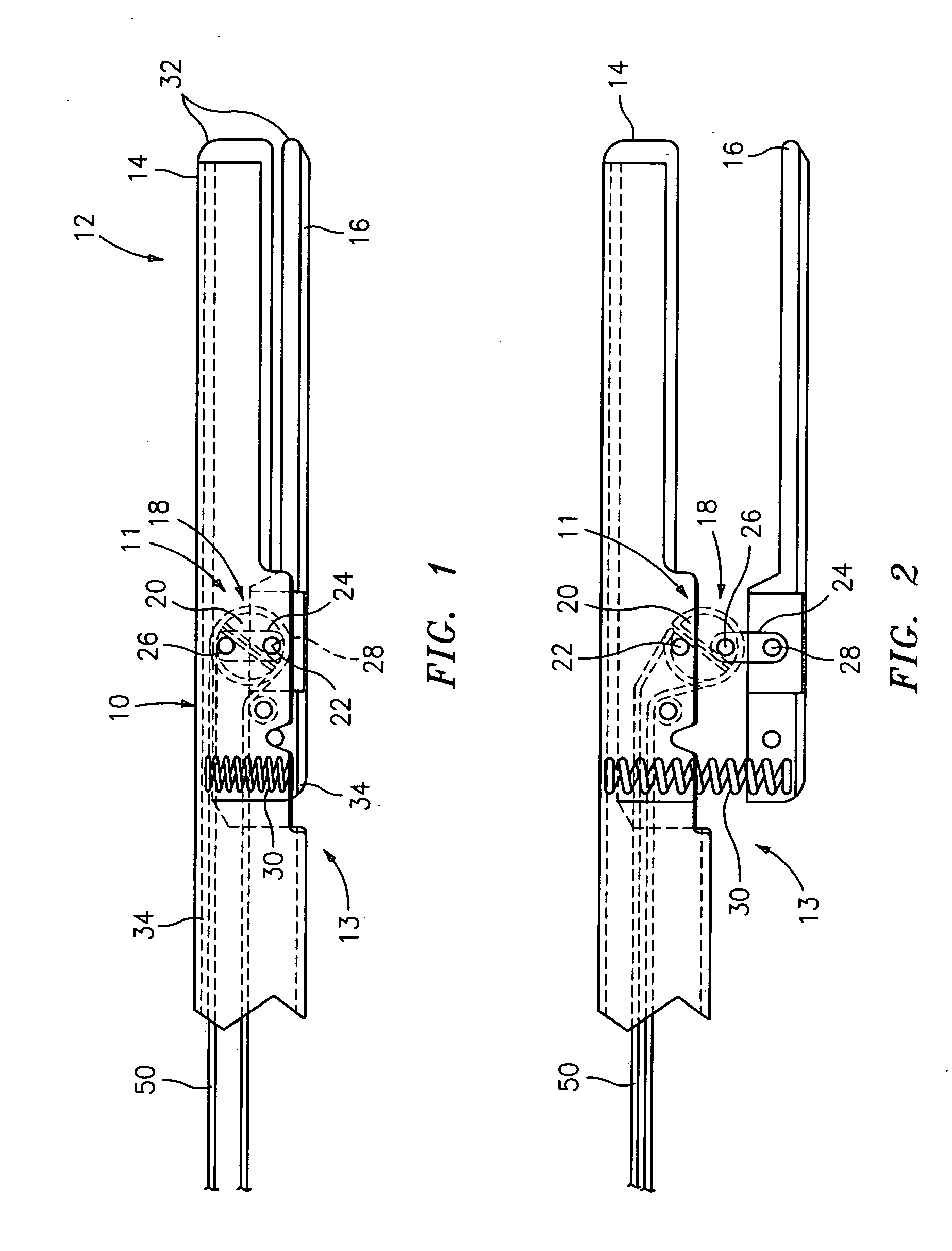 Closing assemblies for clamping device