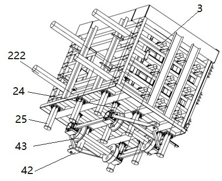 Underground engineering three-way loading test device and loading test method