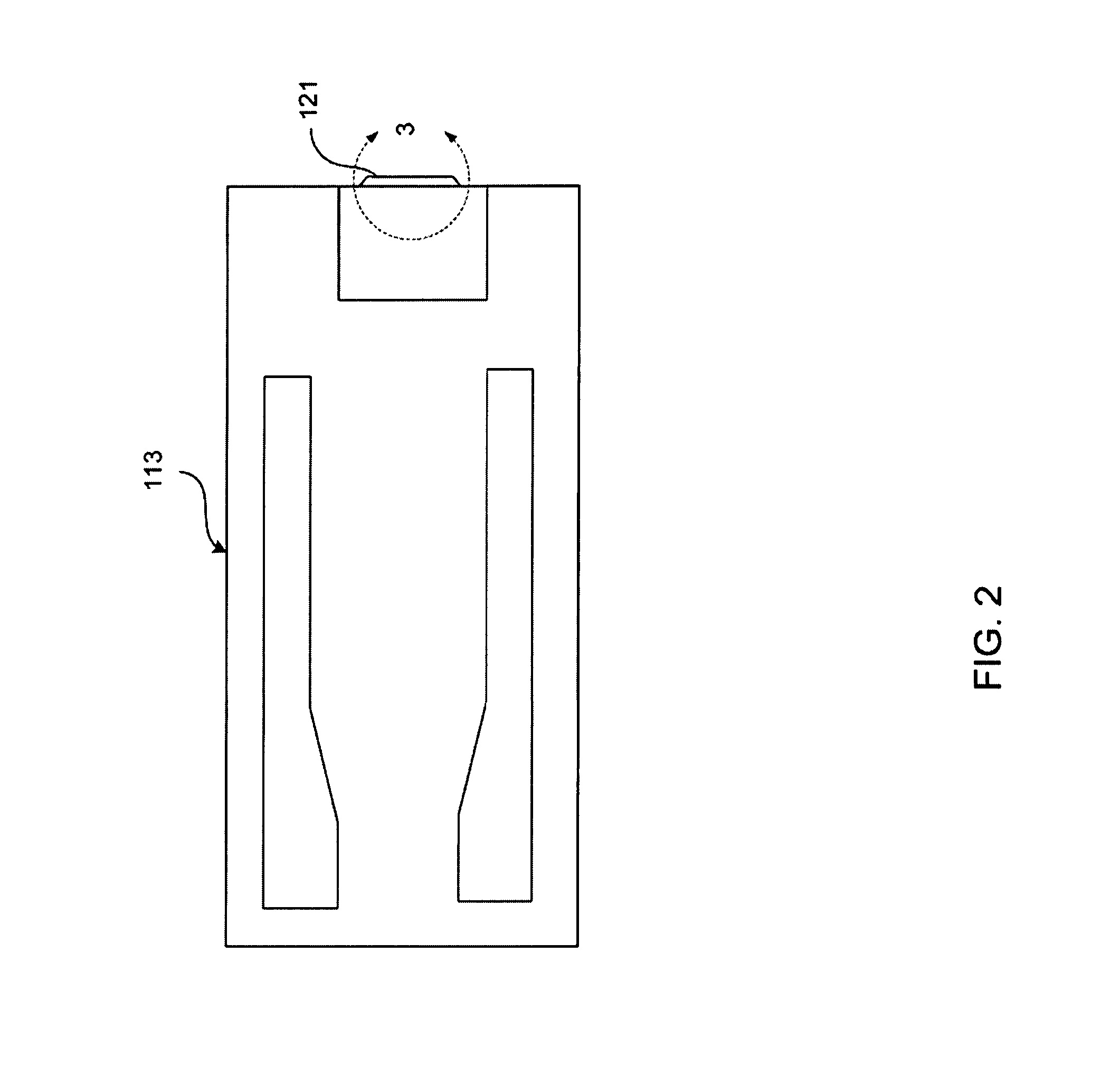 Topographically defined thin film cpp read head