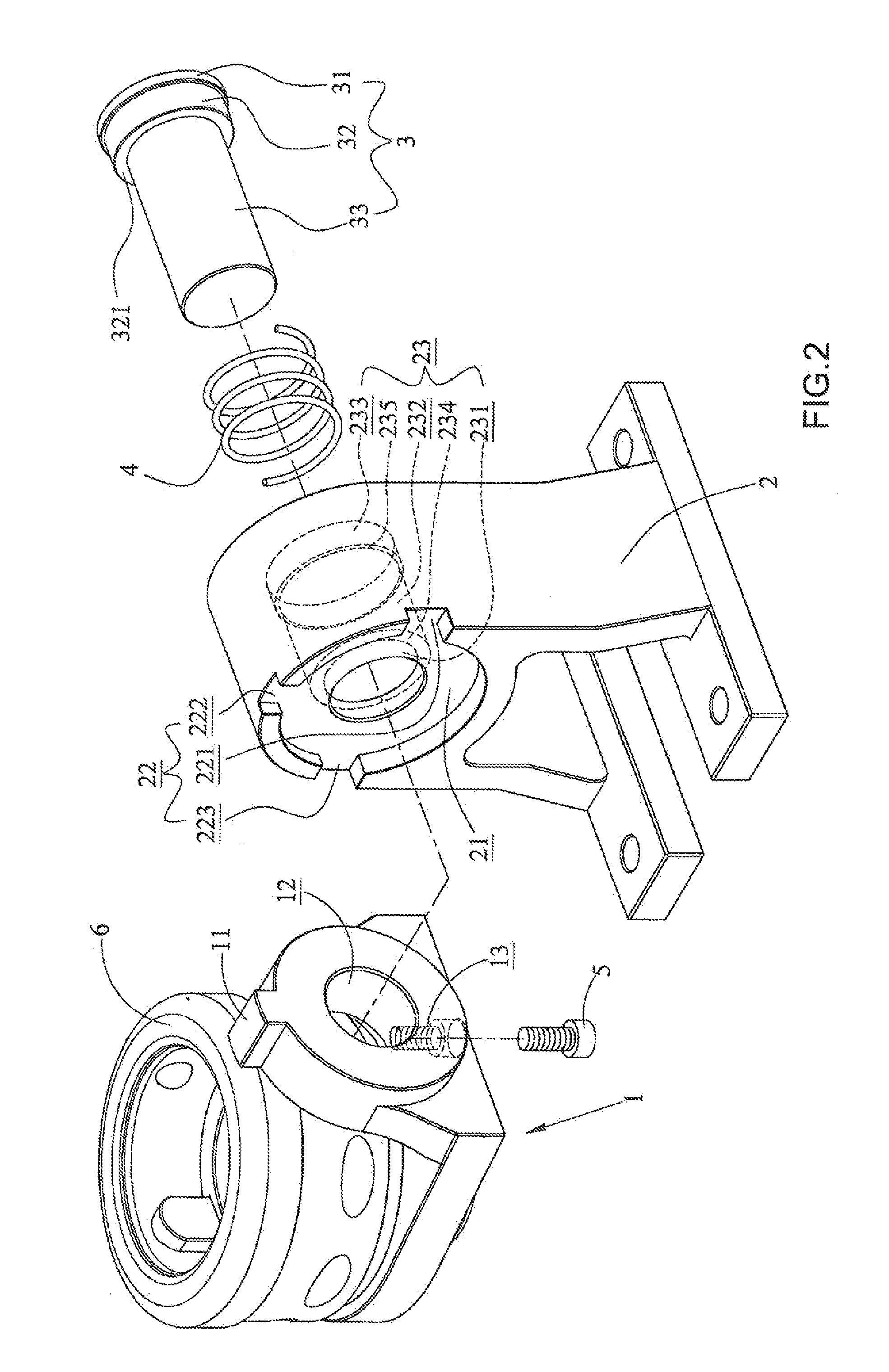 Rotary device for a cutting tool assembling and disassembling apparatus