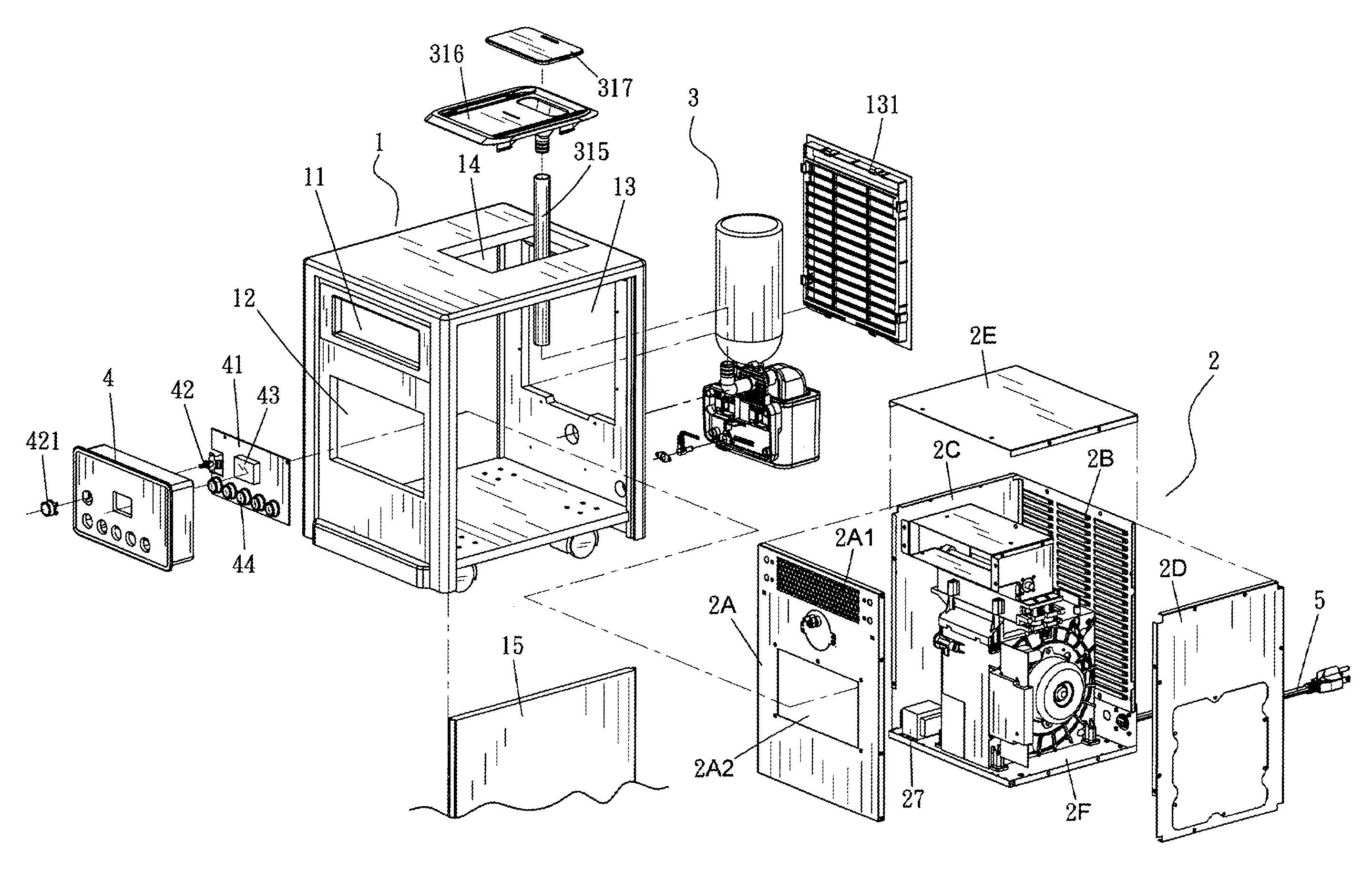 Fan heater with humidifier