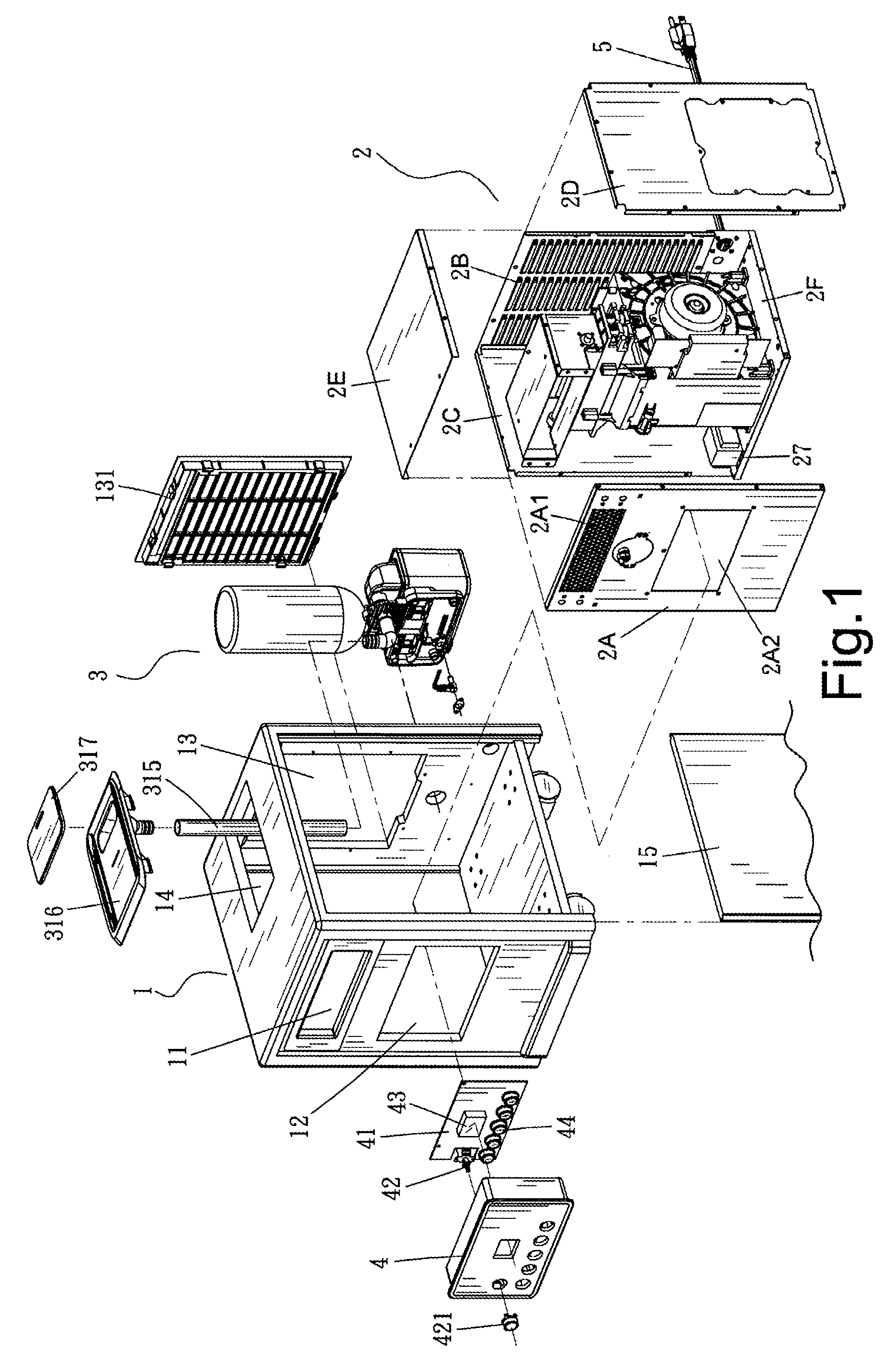 Fan heater with humidifier