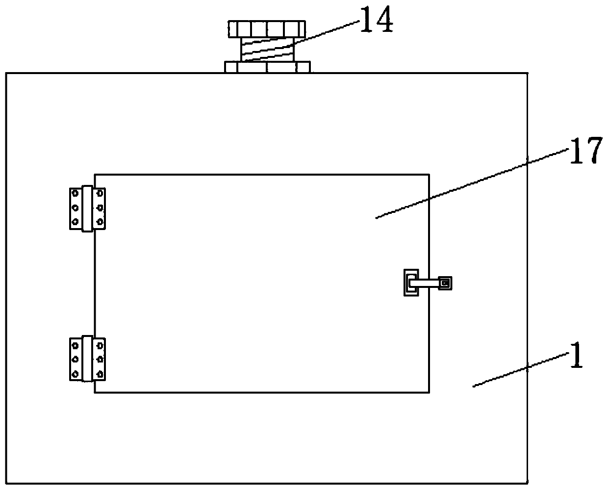 A lithium battery storage cabinet with heat dissipation function