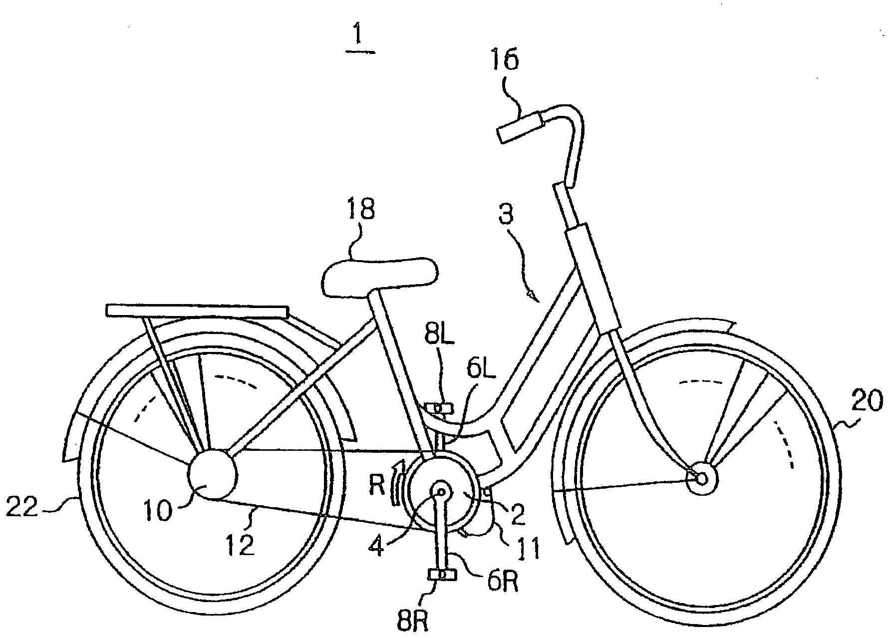 Electric power assisted bicycle