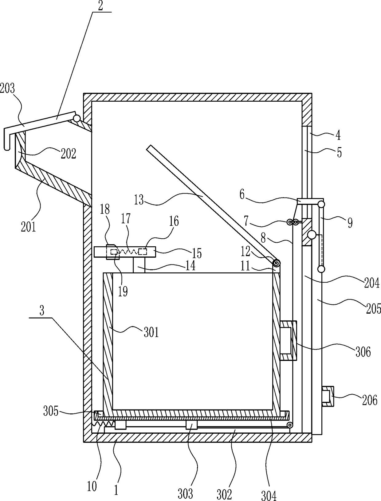 Used tissue collection frame for medical treatment gynaecology and obstetrics