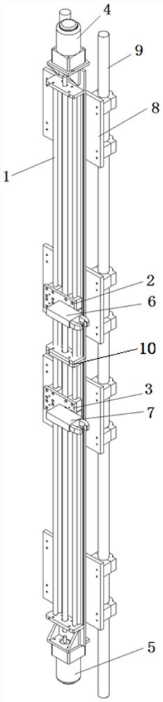 Nondestructive vertical automatic wire drawing method for optical fibers