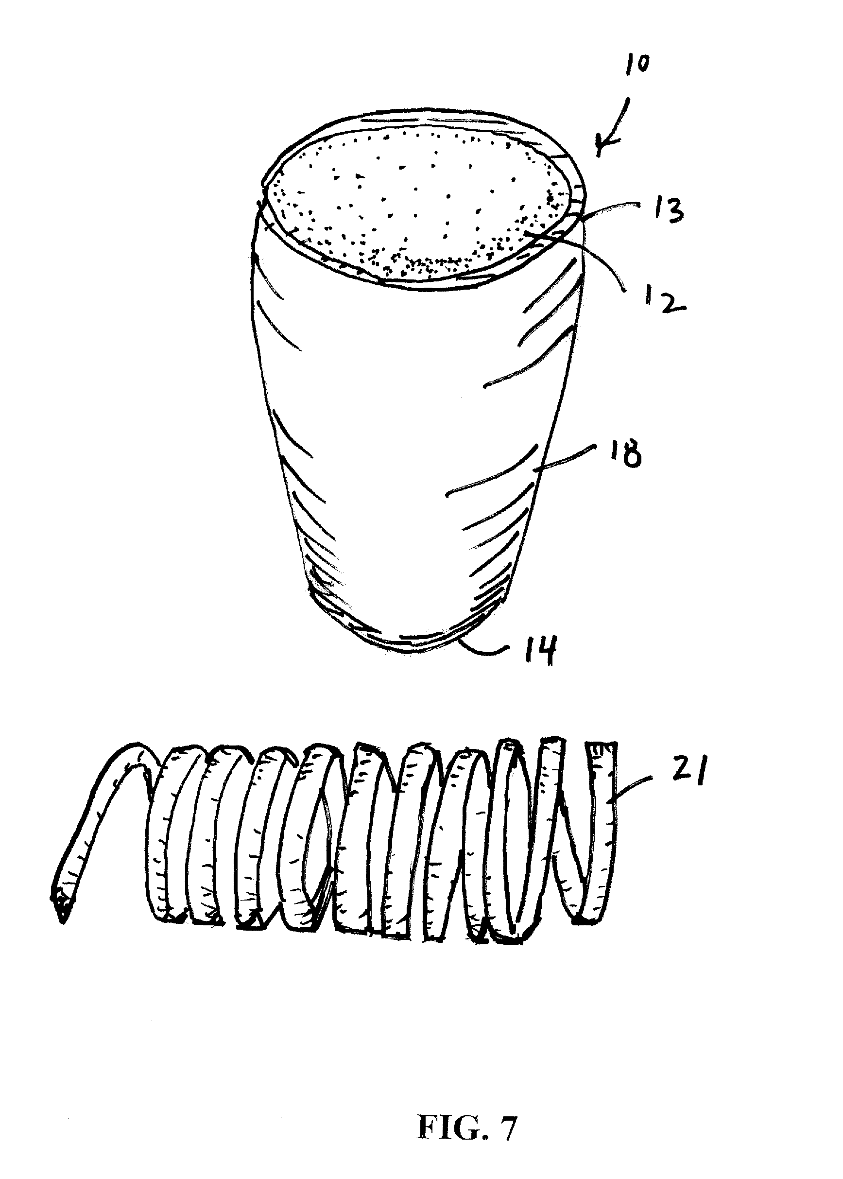 Thermal receptacle with phase change material containing insert