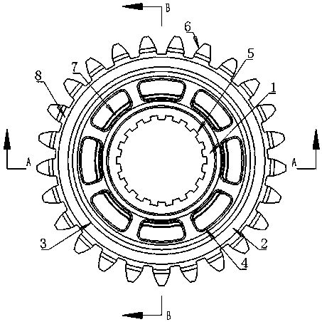 Special high-strength stable gear frame