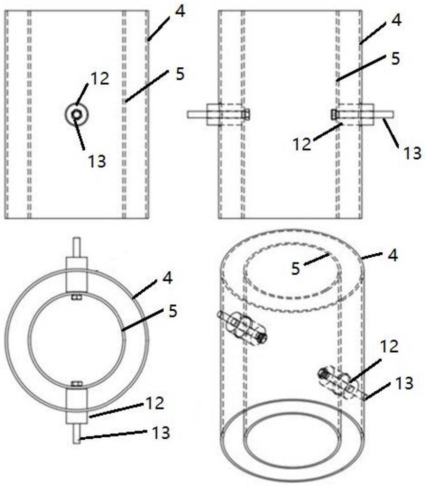 Solid-liquid triboelectrification charge measurement device