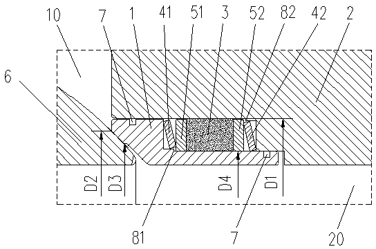 High-temperature double-piston fixing ball valve