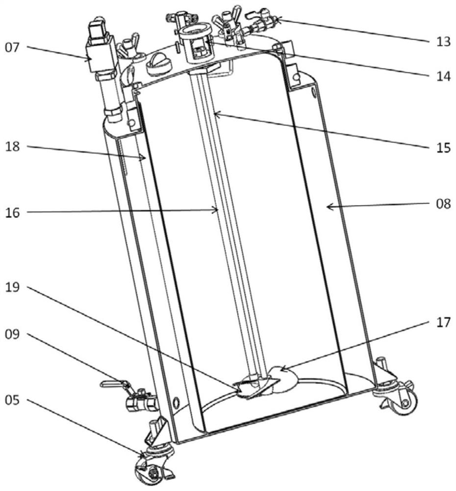 Coating pressure barrel capable of accurately controlling temperature