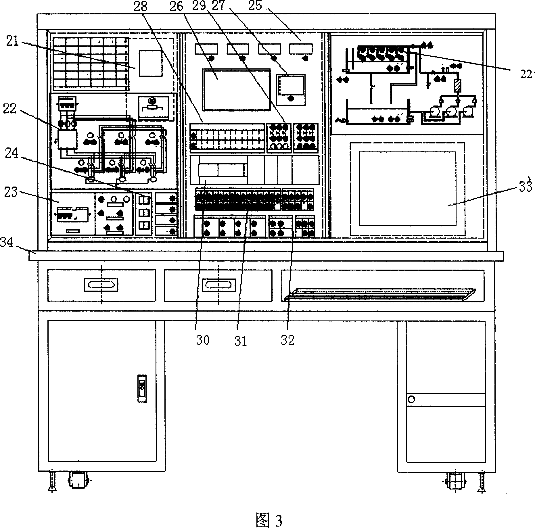 A pressure-constant water supply cluster teaching system