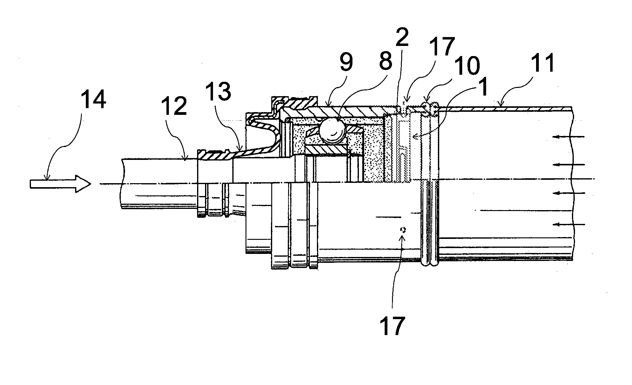 Propeller Shaft Assembly With Grease Retention and Vent Cap