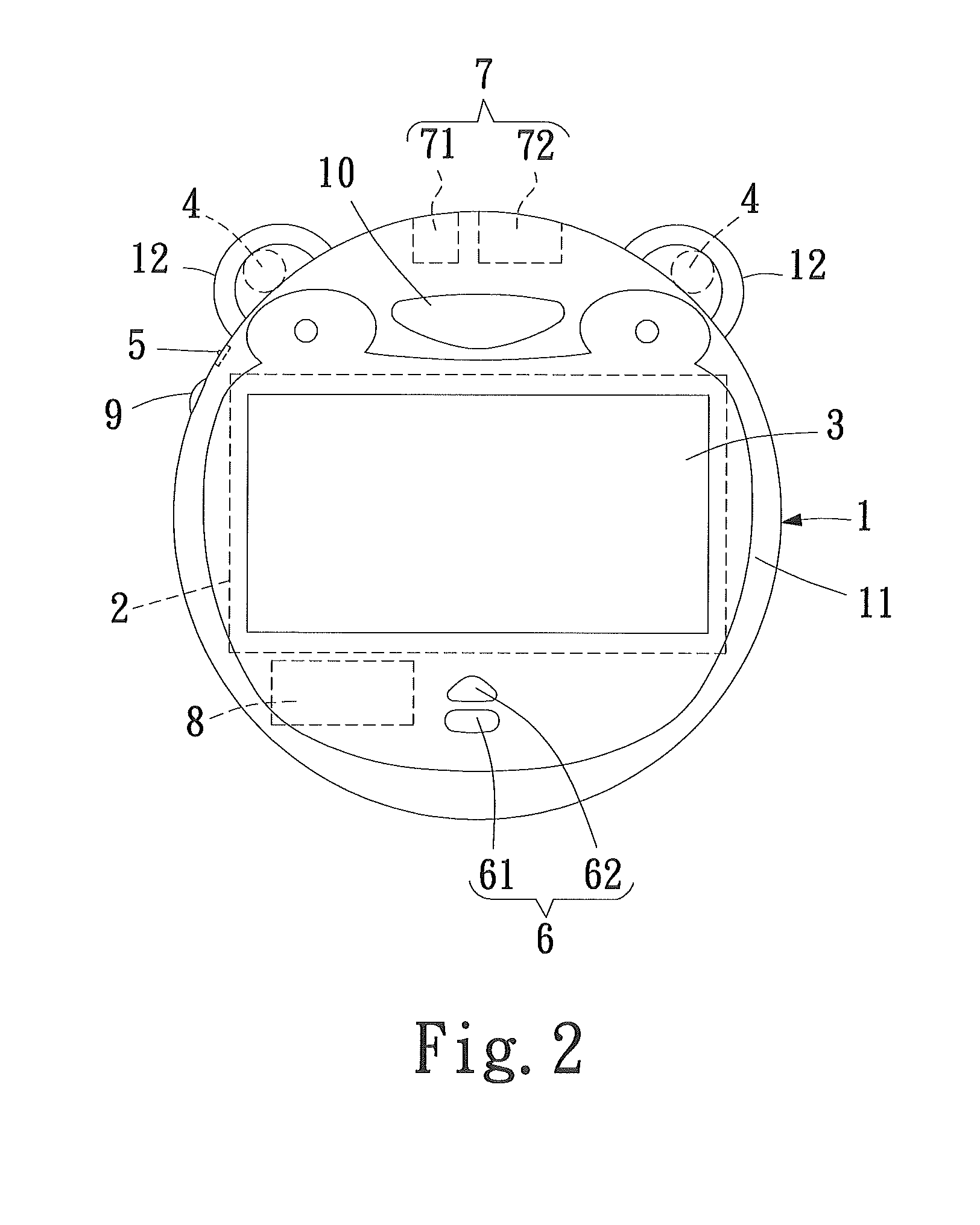 Children's story audio/video playing device